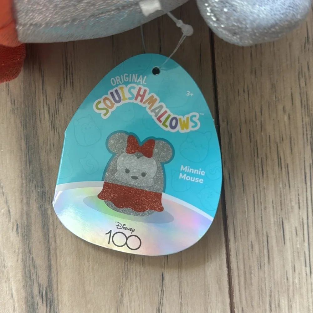 NWT Squishmallows Disney 100 Minnie Mouse Silver Plush
